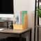 Mind Reader Vertical File Storage, Desktop Organizer, Magazine Holder, Office, Bamboo, Brown